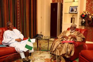 President Muhammadu Buhari and Former Head of State Abdulsalami Abubakar